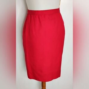 VINTAGE ADELE SIMPSON RED SKIRT
